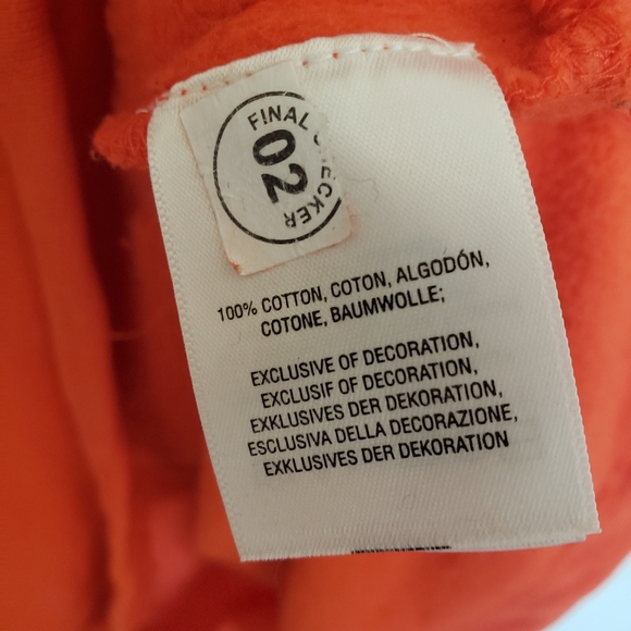 Akemi + Kin Elyria Orange Beaded Sweatshirt Medium - Picture 8 of 10